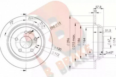 R BRAKE 78rbd20416 -  